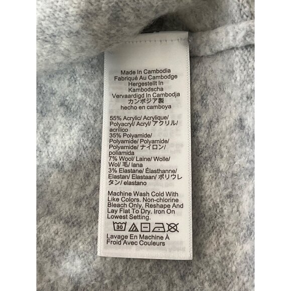 J.Crew Extra-Soft Gray Collared Pullover Sweater Long Sleeve Womens Size S - Picture 9 of 9